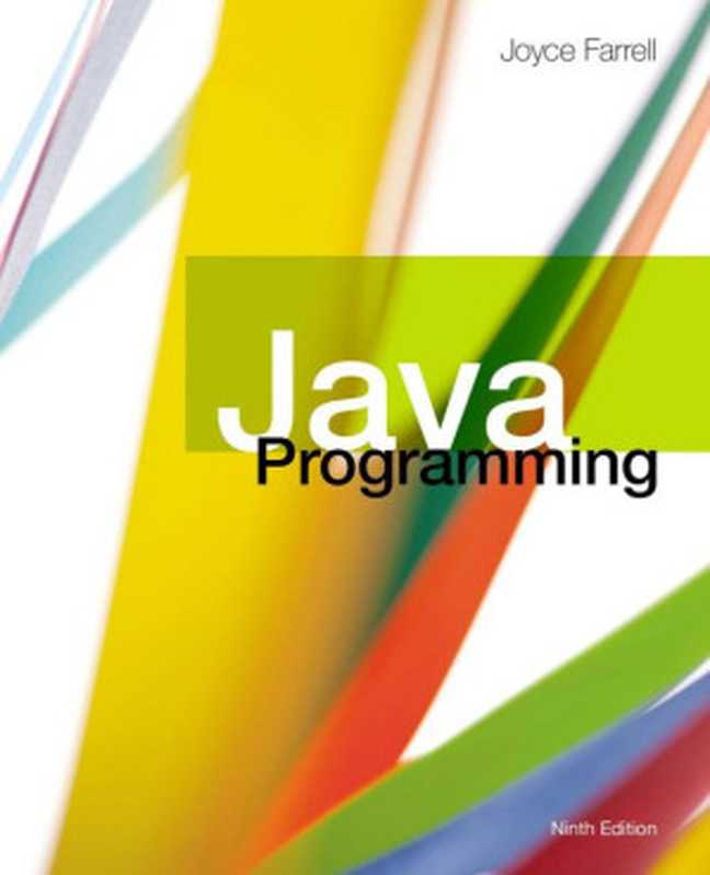 Java Programming（Joyce Farrell）（Cengage Learning 2019）