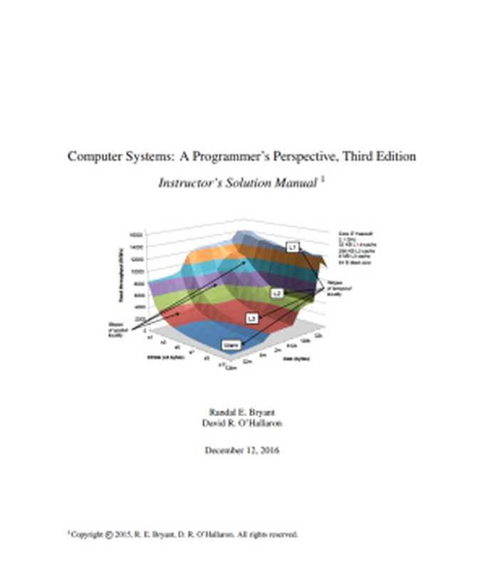 Computer Systems A Programmer&rsquo;s Perspective， Third Edition Instructor&rsquo;s Solution Manual（Randal E. Bryant  David R. O&rsquo;Hallaron）