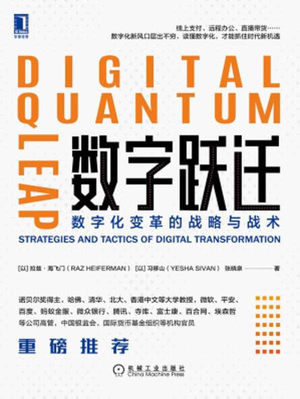 数字跃迁：数字化变革的战略与战术（以色列、中国两国数字化专家著作，诺贝尔奖得主推荐，数字化风口层出不穷，读懂数字化才能抓住时代机遇）（拉兹&middot;海飞门(Raz Heiferman) & 习移山(Yesha Sivan) & 张晓泉）（北京华章图文信息有限公司 2020）
