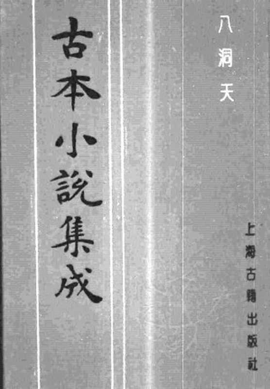古本小说集成 4014 [清]五色石主人编述-八洞天（清刊）（上海古籍出版社1994）（[清]五色石主人编述）（2017）