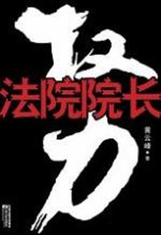 权力：法院院长（黄云峰）（凤凰出版传媒集团 2009）