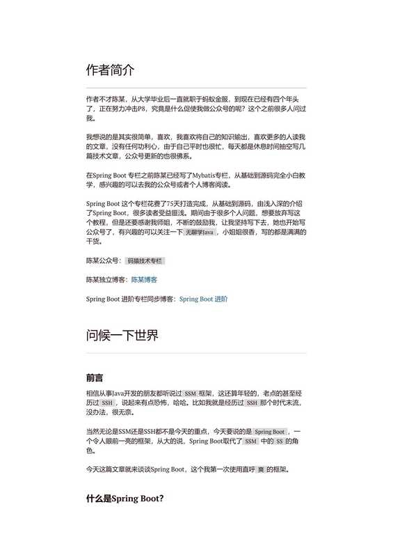 Spring Boot 进阶（码猿技术专栏）