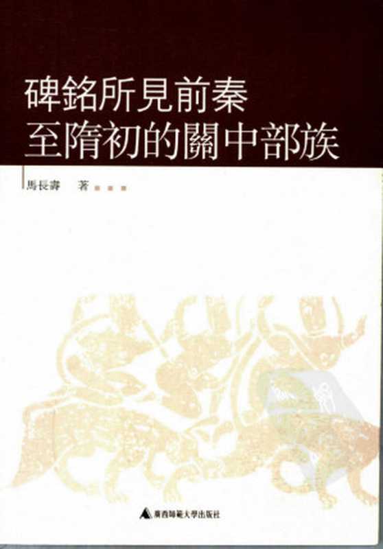 碑铭所见前秦至隋初的关中部族（马长寿）（广西师范大学出版社 2006）